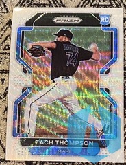 2022 Panini Prizm Zach Thompson White Wave #159 Miami Marlins RC